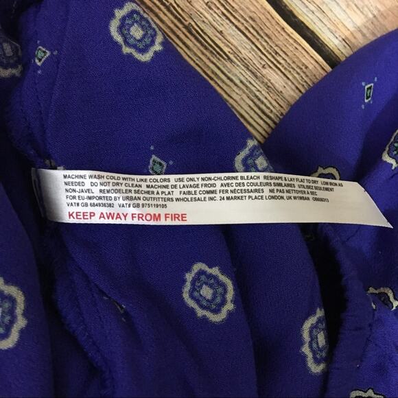 NWT Free People Shirt Up Pant - Blue Combo - Small - Picture 9 of 11